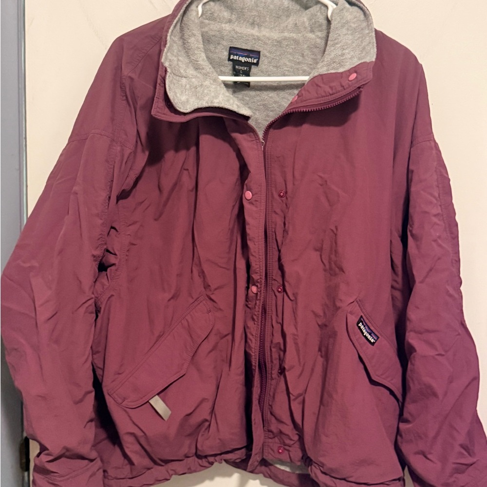 Patagonia vintage capilene fleece lined boxy jacket size Large